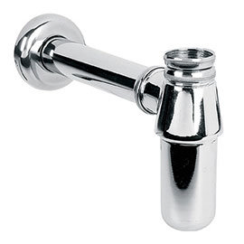 Nuie Basin Bottle Trap with 190mm Extension Tube - Chrome - EA370