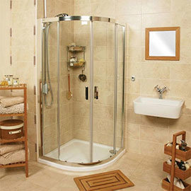 Roman - Embrace Twin Door Quadrant Shower Enclosure - 3 Size Options