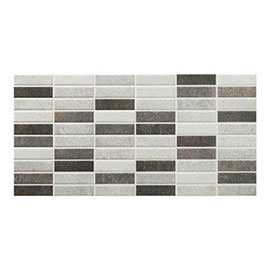 Eris Graphite Mosaic Wall Tile - 250 x 500mm