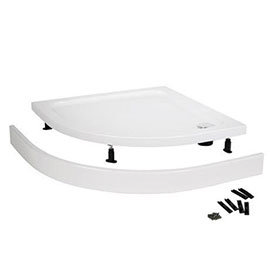 Easy Plumb Shower Tray Panel and Leg Set (1200 x 1000 Curved Panel) - LEGB