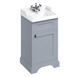 Burlington 50cm Freestanding Cloakroom Vanity Unit &amp; Basin - Classic Grey
