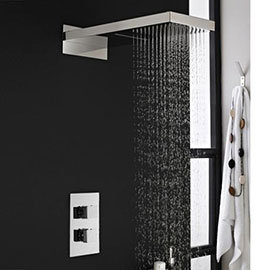 Milan Shower Valve with Built-in Diverter + Rainfall/Water Blade Shower Head