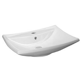 Nuie - 605 x 445mm Rectangular Ceramic Counter Top Basin - 1 Tap Hole - NBV116