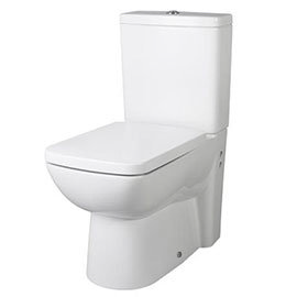 Nuie - Ambrose BTW Close Coupled Pan &amp; Cistern with Soft-Close Seat