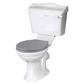 Bayswater Porchester Traditional Close Coupled Toilet with Ceramic Lever Flush