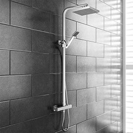 Prime Luxury Square Thermostatic Shower - Chrome