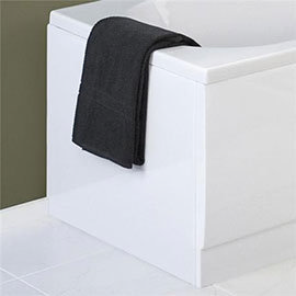 Nuie White Acrylic End Bath Panel - 3 Size Options