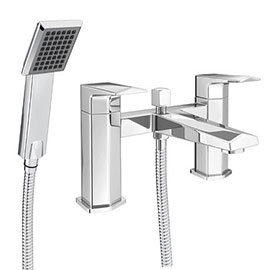 Venice Modern Geometric Bath Shower Mixer Tap + Shower Kit
