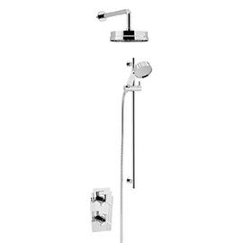 Heritage Gracechurch Recessed Shower with Deluxe Fixed Head and Flexible Riser Kit - Chrome - SGRDDUAL03