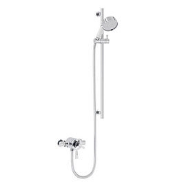 Heritage Gracechurch Exposed Shower with Deluxe Flexible Riser Kit - Chrome - SGRDDUAL05