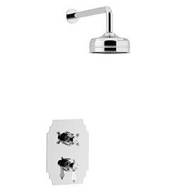 Heritage Hartlebury Recessed Shower with Premium Fixed Head Kit - Chrome - SHDDUAL03