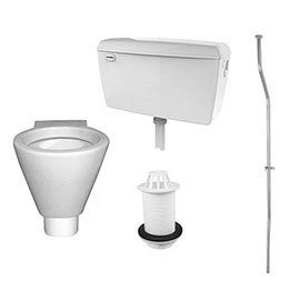 RAK Concealed Urinal Pack with 1 Shino Urinal Bowl