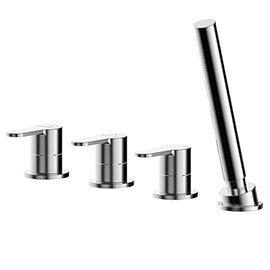 Asquiths Sanctity Deck Mounted Bath Shower Mixer (4TH) No Spout - TAA5125