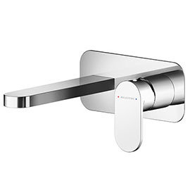 Asquiths Solitude Wall Mounted Basin Mixer (2TH) With Backplate - TAB5113