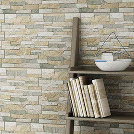 Textured Alps Stone Effect Wall Tiles - 34 x 50cm