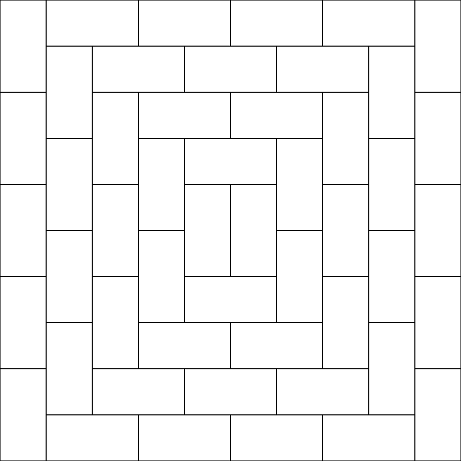 Running Bond metro / subway tiles pattern