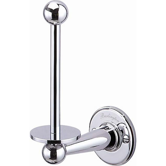 Burlington Chrome Spare Toilet Roll Holder - A6CHR at Victorian Plumbing UK