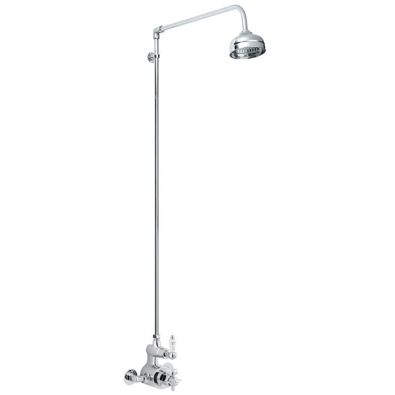 Ultra Traditional Twin Exposed Thermostatic Shower Valve with Rigid