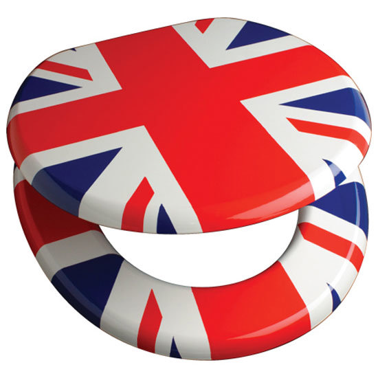 Buy Online MDF Printed Union Jack Design Toilet Seat. Stylish MDF