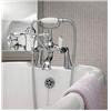 Nuie Traditional Bloomsbury Bath Shower Mixer & Shower Kit - Chrome - XM314 profile small image view 2 