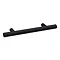1 x Arezzo Industrial Style Knurled 'T' Bar Matt Black Handle (96mm Centres) Large Image