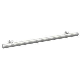 1 x Arezzo Industrial Style Round 'T' Bar Chrome Handle (192mm Centres) Large Image