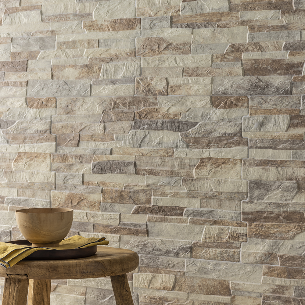 10 Textured Alps Stone Effect Wall Tiles | Victorian Plumbing.co.uk