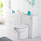 Modena High Gloss White Vanity Unit Bathroom Suite Large Image