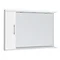 Alaska 1050mm Illuminated Mirror Cabinet (High Gloss White - Depth 170mm) Large Image