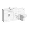 Alaska 1520mm Vanity Unit Suite + Basin Mixer (High Gloss White - Depth 330mm) Large Image