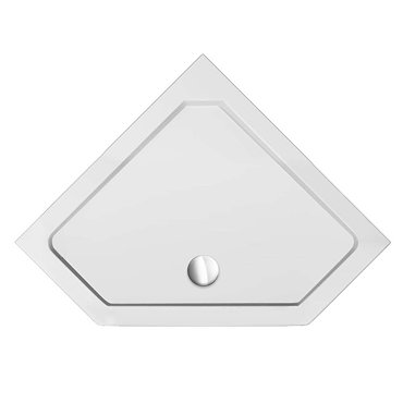 1100 x 1100 Diamond Shaped Shower Tray  Profile Large Image
