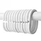12 White C-Type Shower Curtain Rings Profile Large Image