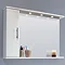 Alaska 1200mm Illuminated Mirror Cabinet (High Gloss White - Depth 170mm) Profile Large Image