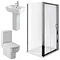 Pro En Suite Bathroom Package with 1200mm Sliding Enclosure Profile Large Image