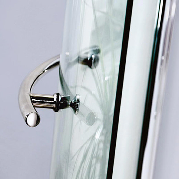 1400 Curved Shower Bath Screen at Victorian Plumbing UK