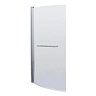 1400 Curved Shower Bath Screen Inc. Rail - NBBSR1 Large Image