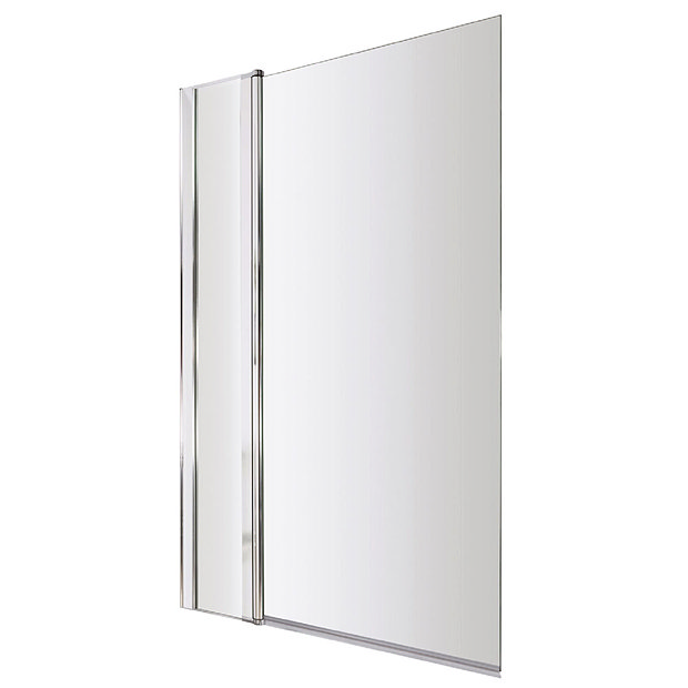 1400 Hinged Square Bath Screen with Fixed Panel - NSSQ1