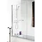 1400 Hinged Square Bath Screen + Rail  Profile Large Image