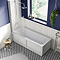 Hinged Curved Top Bath Screen (785 x 1400mm)