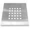 1400 x 800mm White Slate Effect Rectangular Shower Tray + Chrome Waste  Profile Large Image