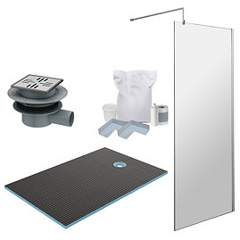 Imperia 1400 x 900 Wet Room Pack - Chrome