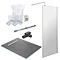 1400 x 900 Wet Room Pack with 600mm Linear Waste Large Image