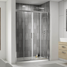 Pacific Double Sliding Shower Door - Various Sizes Large Image