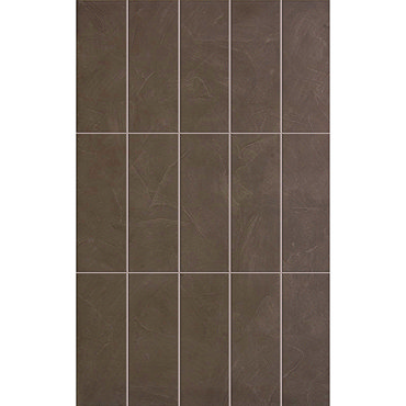 15 Taranto Matt Brown Pre Cut Wall Tiles - 25 x 40cm Profile Large Image