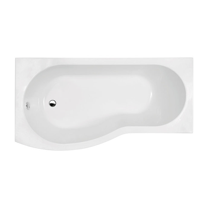 1500mm B-Shaped Left Hand Shower Bath + Legset Large Image