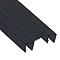 1500mm Black Folding Shower Screen Seal Strip for 4-6mm Glass