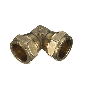 15mm x 15mm Brass Compression Elbow Fitting
