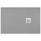 1600 x 800mm Grey Slate Effect Rectangular Shower Tray In Bathroom Large Image