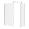 1600 x 900 Wet Room Enclosure Pack - Chrome Profile Large Image