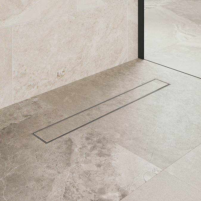 Imperia 1600 x 900 Wet Room Pack with Linear Tileable Waste Cover Chrome